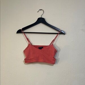 American Eagle Outfitters Coral Crop Top